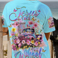 Jesus Take The Wheel Flower Truck Women's All Over Print Shirt - Tlnz1103241