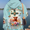 Living Life Somewhere Between Jesus Cow Women's All Over Print Shirt- Tlnz2411233