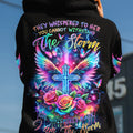 I Am The Storm Cross Rose Colorful Women's All Over Print Shirt - Tlnz1212234