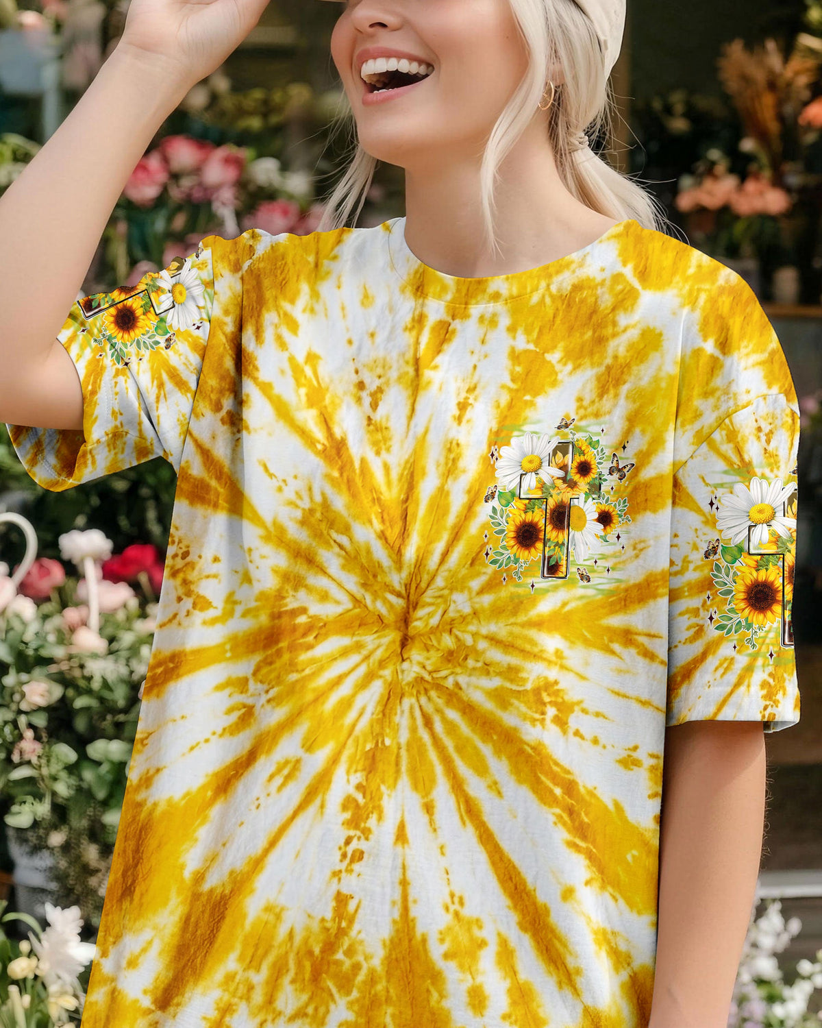 Lord Stood With Me Cross Flowers Women's All Over Print Shirt - Tyln2304261