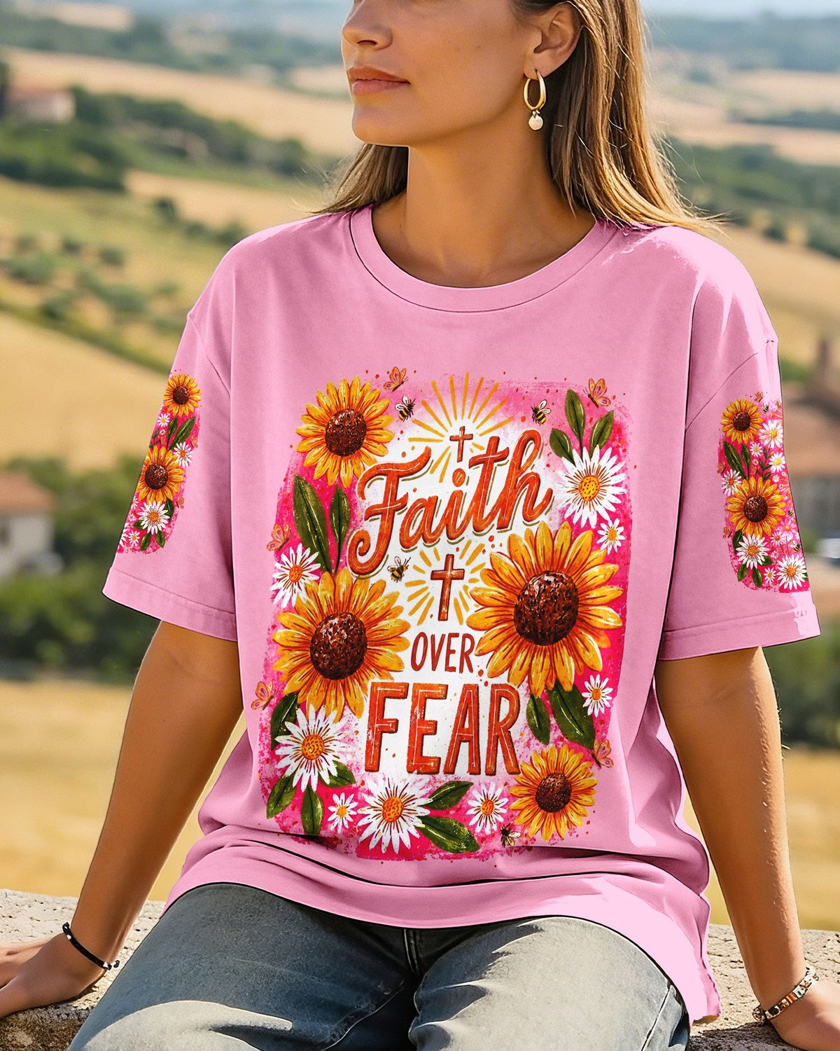 Faith Over Fear Women's All Over Print Shirt - Tyln1707262