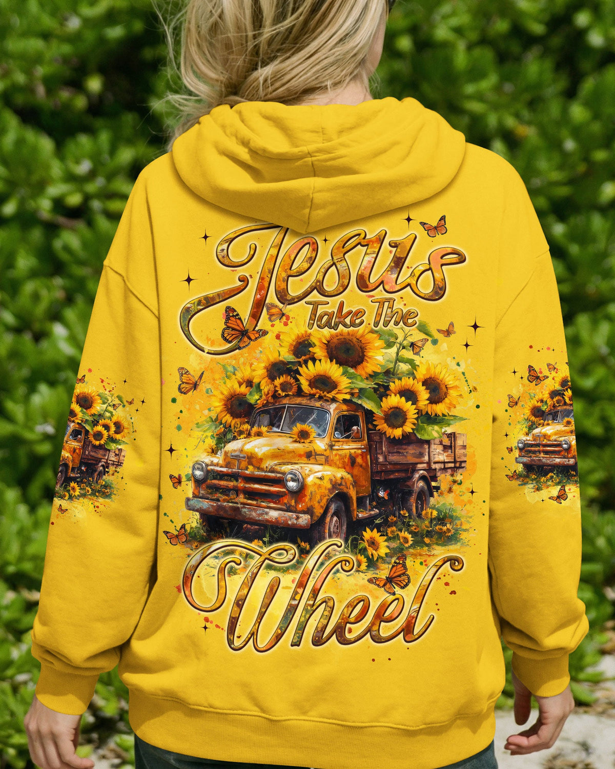 Jesus Take The Wheel Sunflower Women's All Over Print Shirt - Tyqy1104252