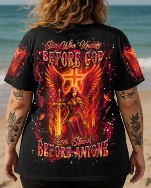 She Who Kneels Before God Women's All Over Print Shirt - Yhhg3107253