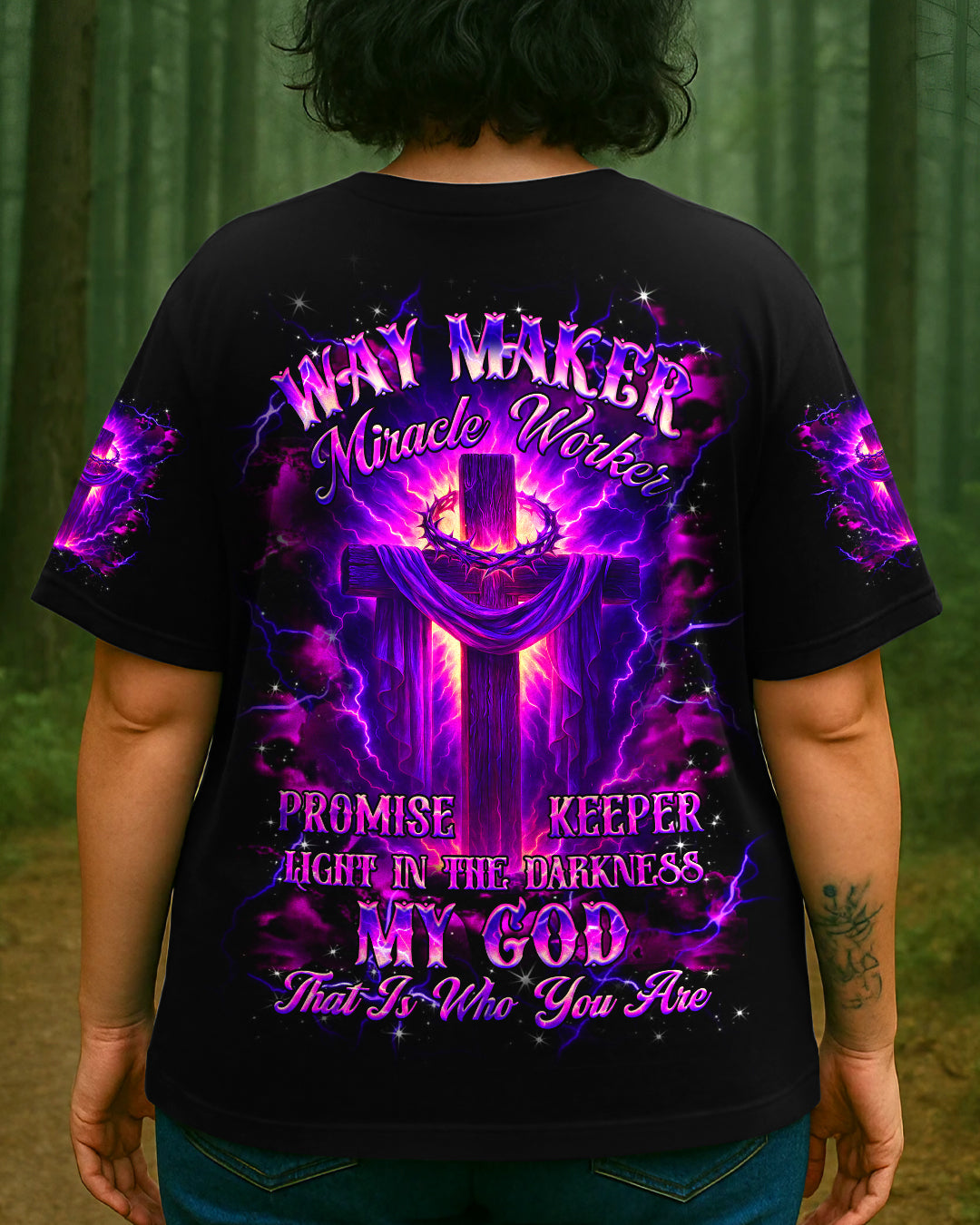 Way Maker Miracle Worker Cross Women's All Over Print Shirt - Yhhg1607254
