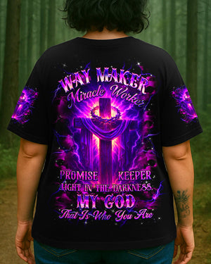 Way Maker Miracle Worker Cross Women's All Over Print Shirt - Yhhg1607254