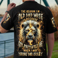 The Reason I’m Old And Wise Lion Men's All Over Print Shirt - Yhln2612253