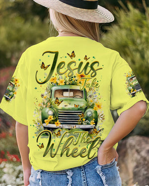 Jesus Take The Wheel Truck Flower Women's All Over Print Shirt - Tlnz2612233