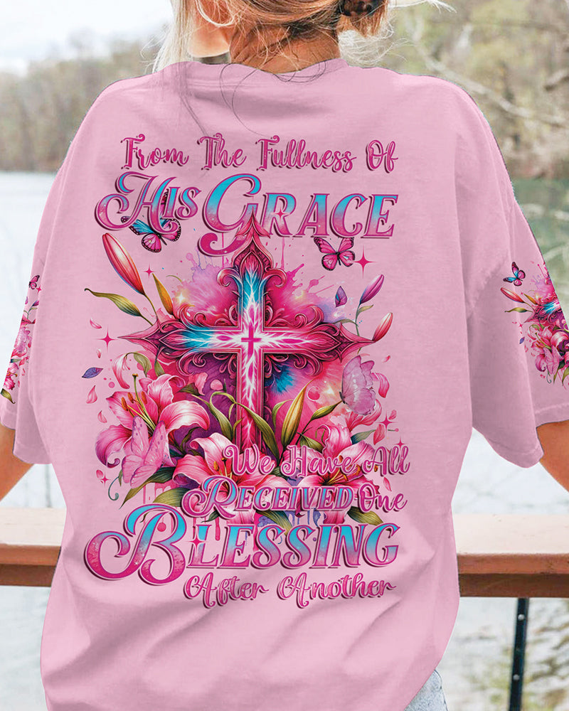 From The Fullness Of His Grace Women's All Over Print Shirt - Tyqy2311232