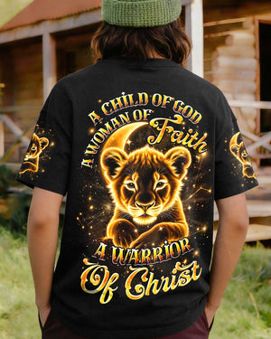 A Child Of God Lion Women's All Over Print Shirt - Tyqy2101261