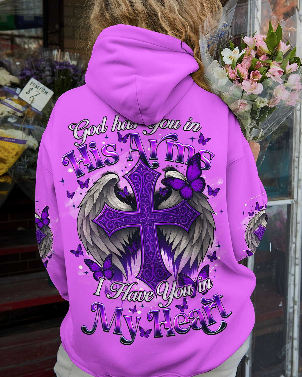 God Has You In His Arms Women's All Over Print Shirt - Tyqy2409251