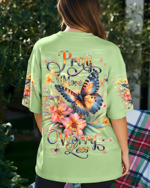 Pray More Worry Less Women's All Over Print Shirt - Yhhg2912251