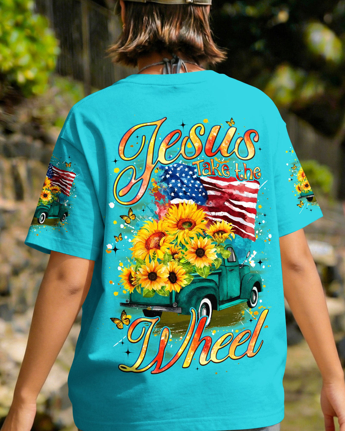Jesus Take The Wheel Women's All Over Print Shirt - Tyqy1703261