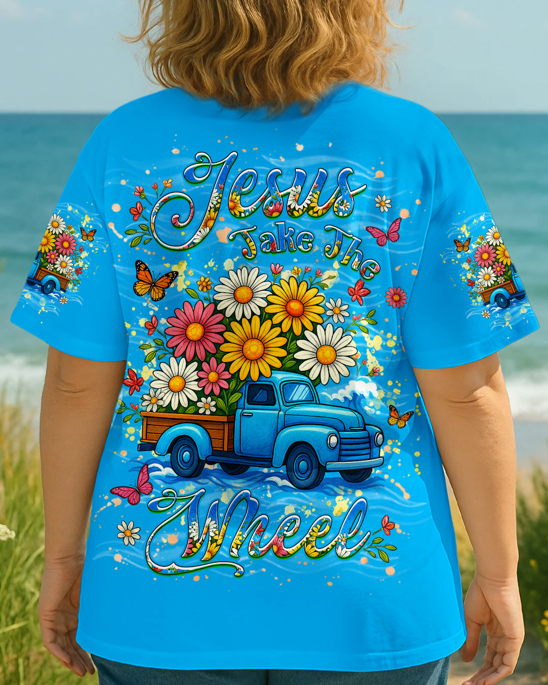 Jesus Take The Wheel Women's All Over Print Shirt - Yhhg0307253