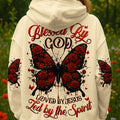 Blessed By God Loved By Jesus Butterfly Women's All Over Print Shirt - Tyqy1808253