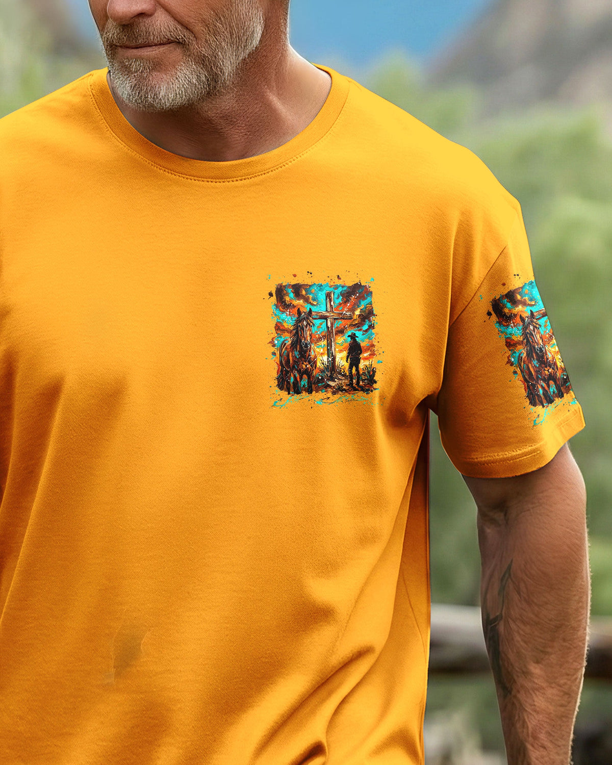 Blessed By God Loved By Jesus Men's All Over Print Shirt - Tyln2306262
