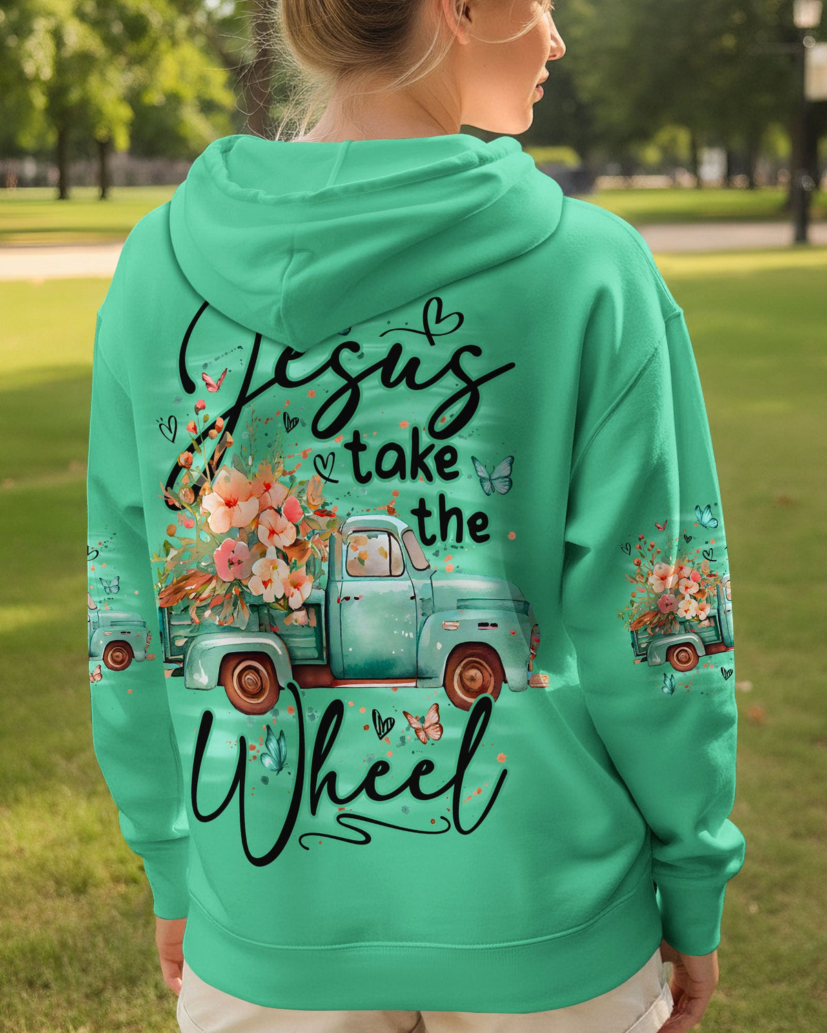 Jesus Take The Wheel Women's All Over Print Shirt - Tyqy1410253