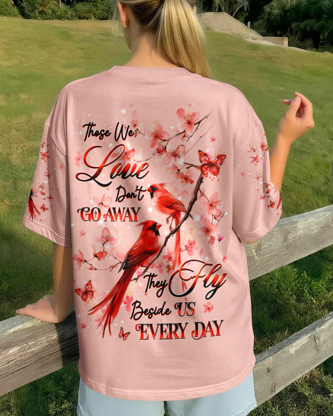 Those We Love Don’t Go Away Cardinal Women's All Over Print Shirt - Tlhg1604263