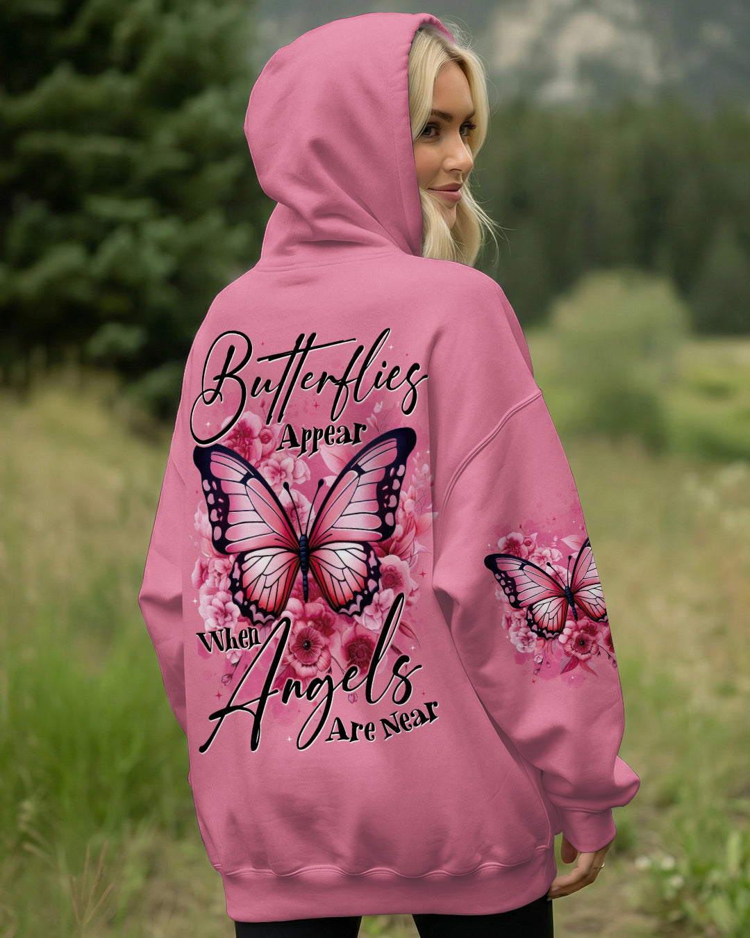 Butterflies Appear When Angels Are Near Women's All Over Print Shirt - Tytd0612251