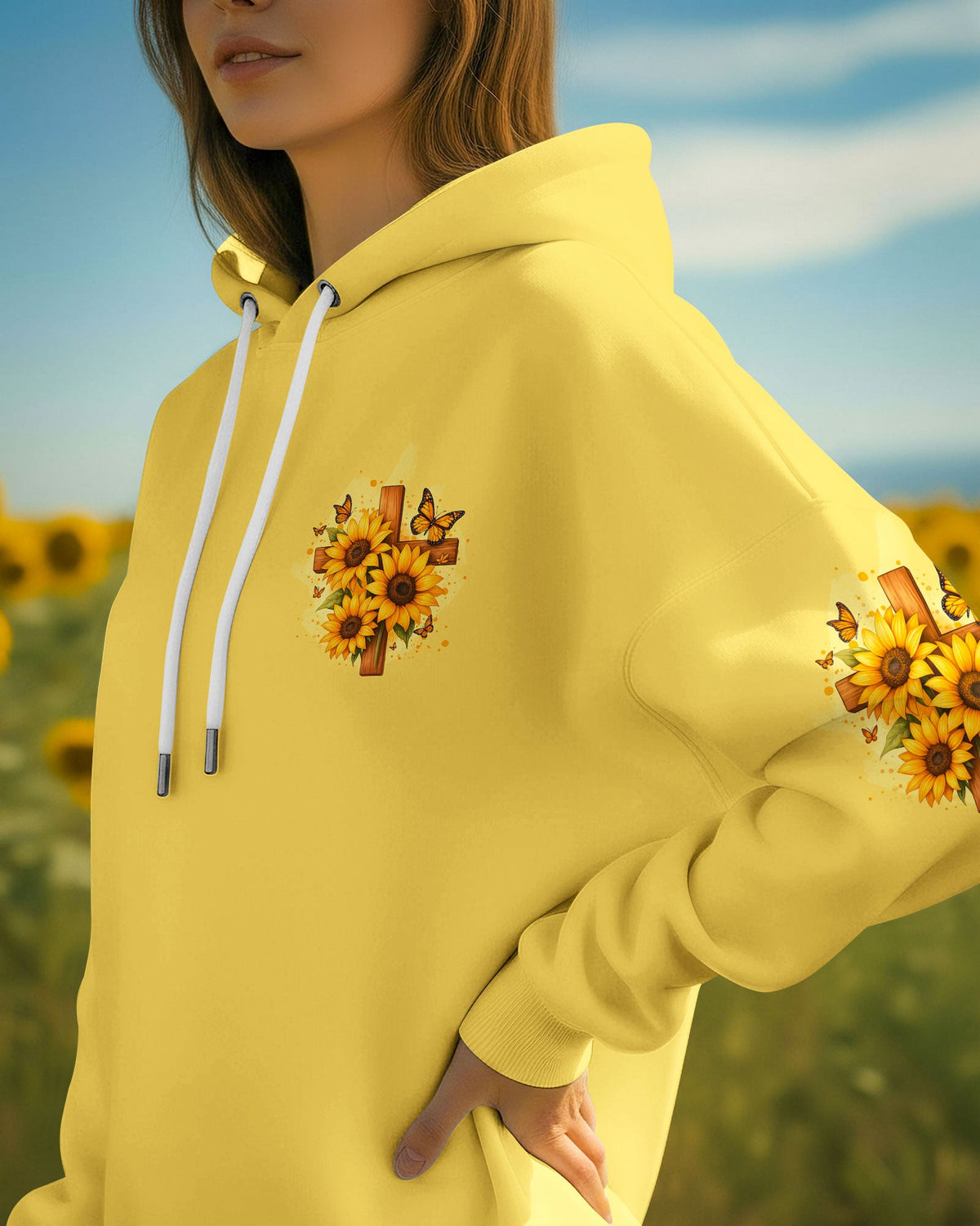 If Words Have Power Imagine A Prayer Sunflower Women's All Over Print Shirt - Tyqy1810251