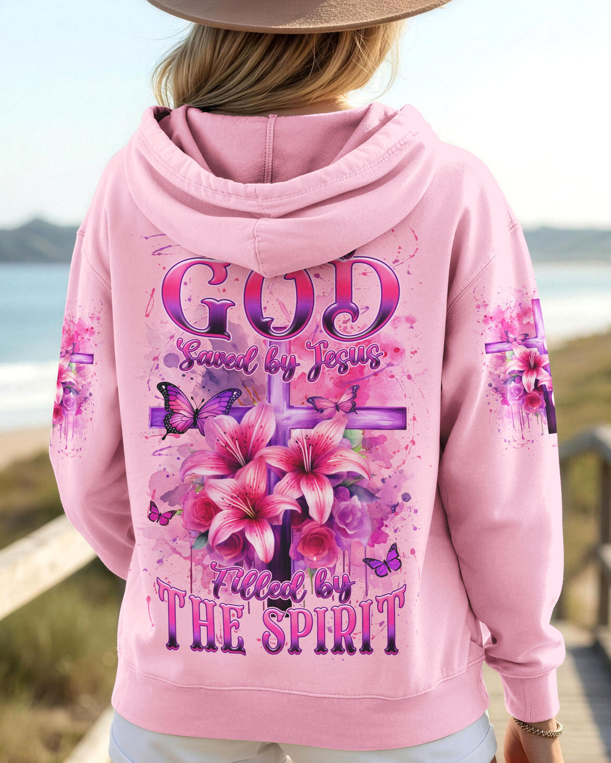 Blessed By God Saved By Jesus Women's All Over Print Shirt - Tyln2503263