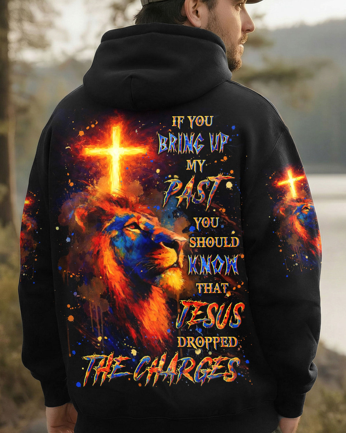 Jesus Dropped The Charges Lion Men's All Over Print Shirt - Yhln110262