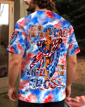 Stand For The Flag Kneel For The Cross Men's All Over Print Shirt  - Tlhg0306263