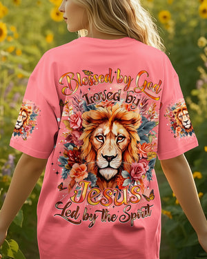 Blessed By God Lion Women's All Over Print Shirt - Tyqy1312252