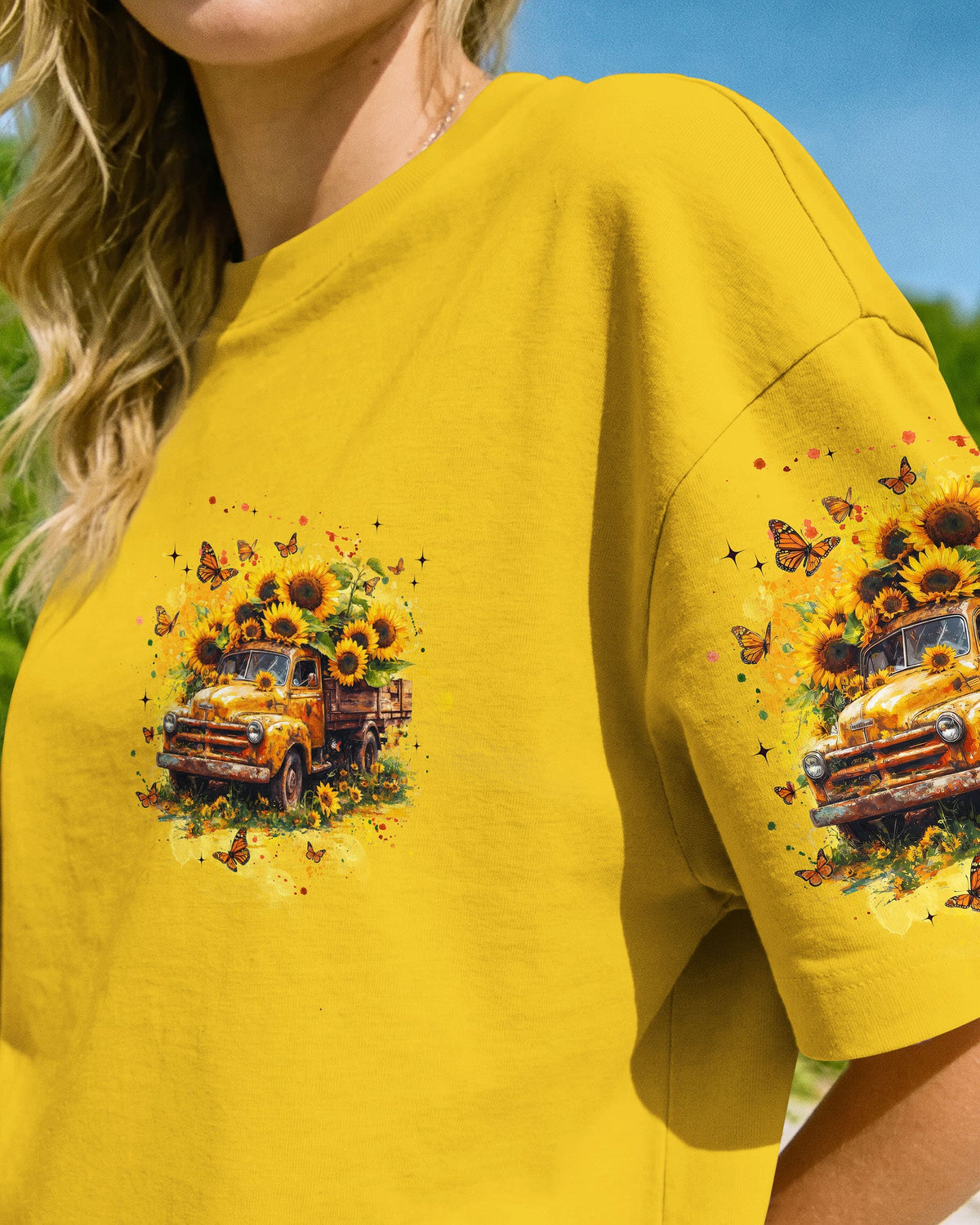 Jesus Take The Wheel Sunflower Women's All Over Print Shirt - Tyqy1104252