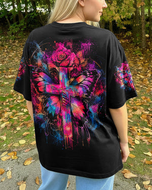 Faith Butterfly Rose Cross Women's All Over Print  - Tlhg0805263