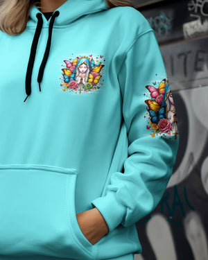 Blessed By God Cross Women's All Over Print Shirt - Tyqy0909253