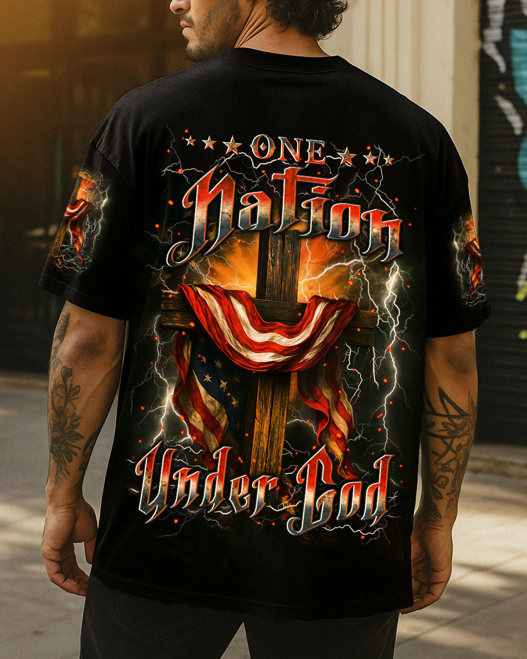 One Nation Under God Men's All Over Print Shirt - Yhln1607254