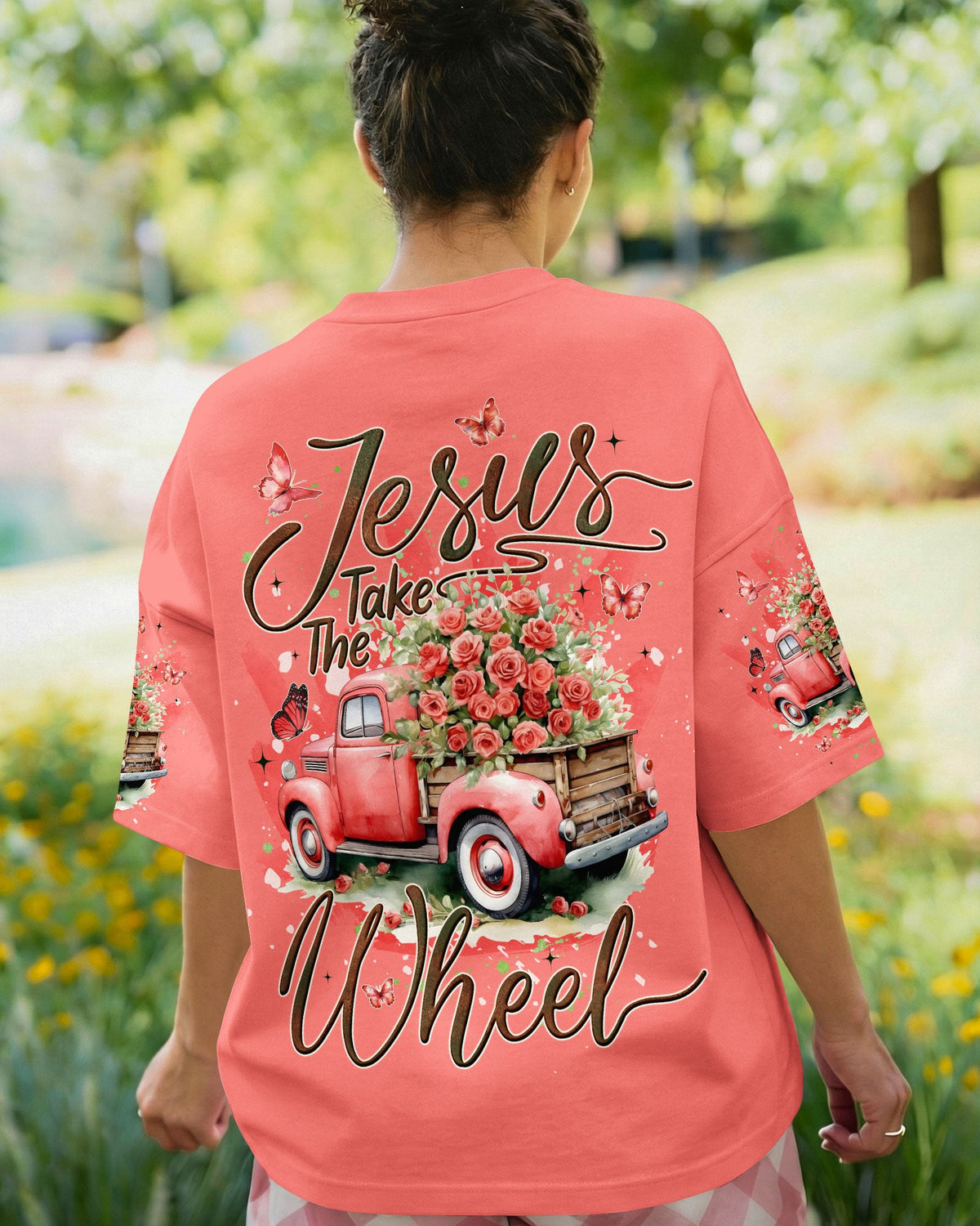Jesus Take The Wheel Women's All Over Print Shirt - Tyqy2612252