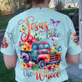 Jesus Take The Wheel Women's All Over Print Shirt - Tytd2003245