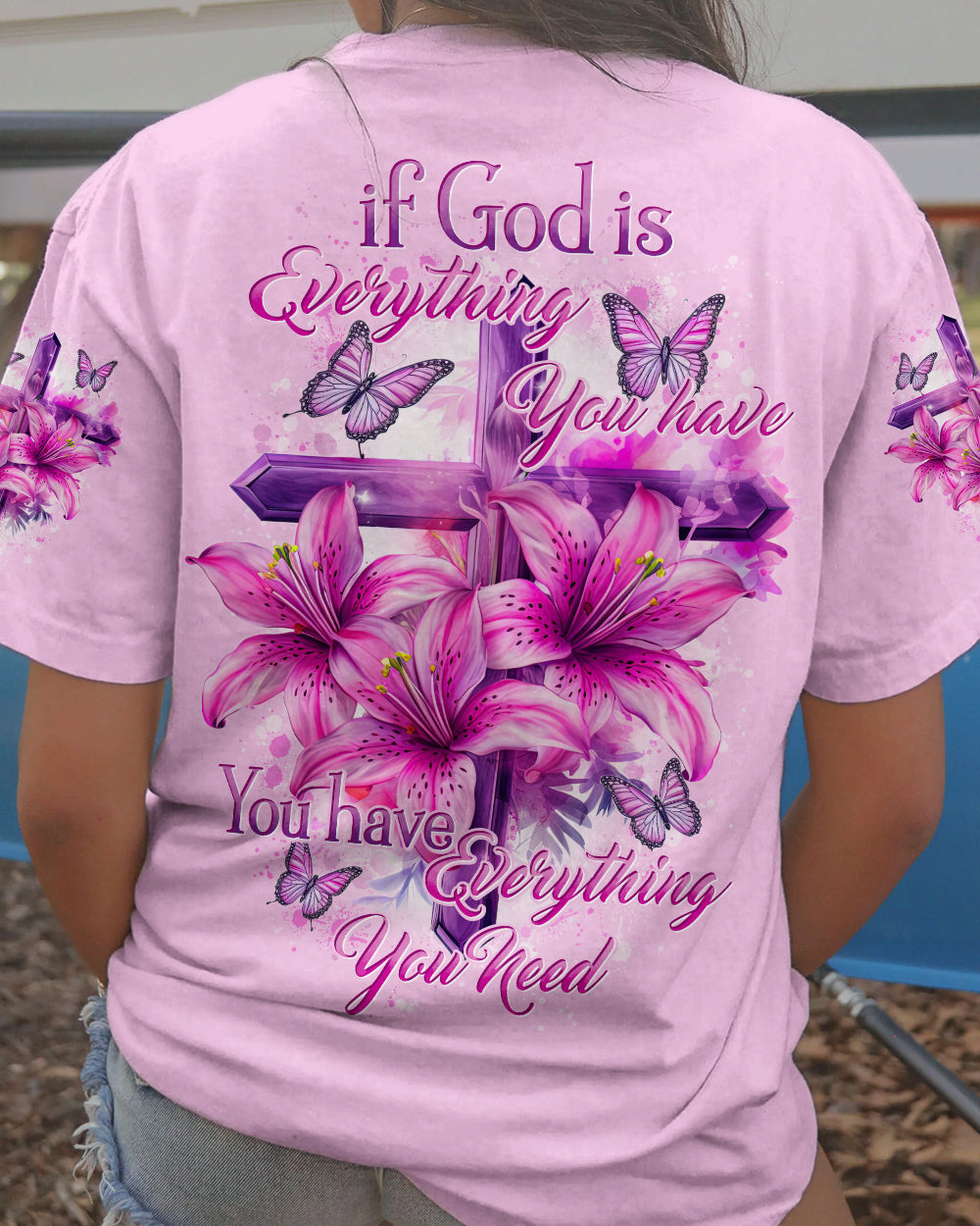 If God Is Everything You Have Women's All Over Print Shirt - Tytd0905241
