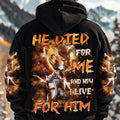 He Died For Me Lion Warrior Men's All Over Print Shirt  - Tlnz2802251