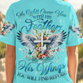 He Will Cover You With His Feathers Women's All Over Print Shirt - Tyqy0708241