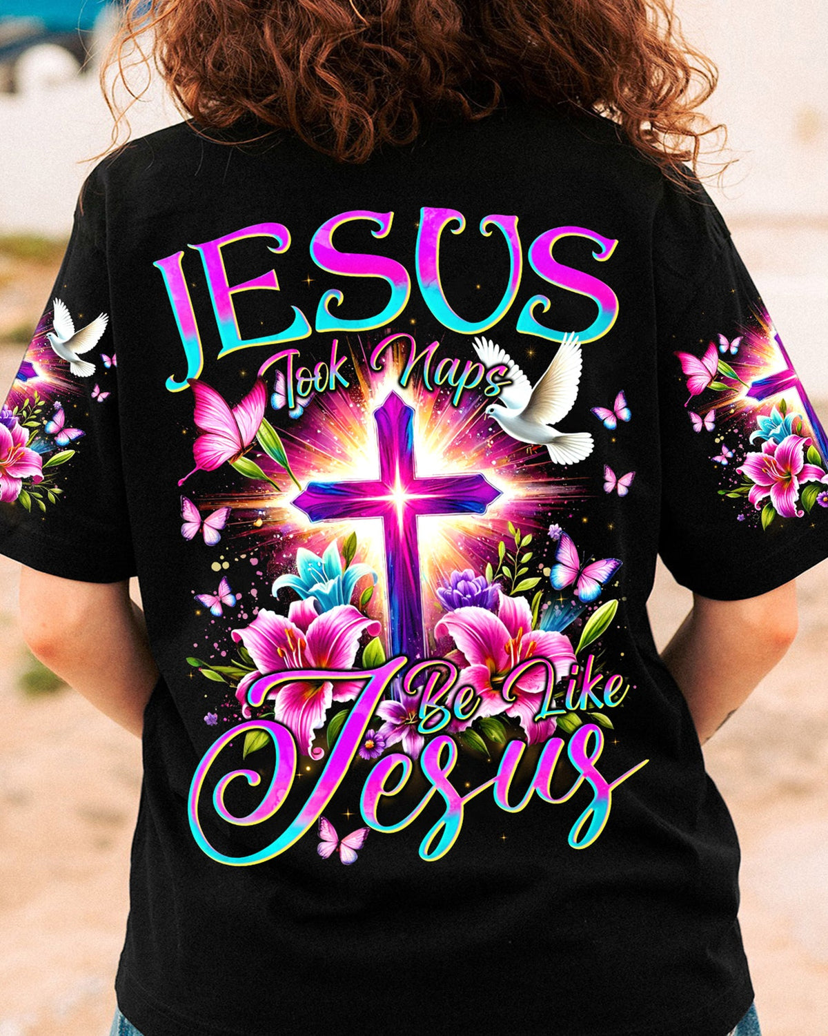 Jesus Took Naps Be Like Jesus Women's All Over Print Shirt - Tyqy1807243
