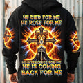 He Is Coming Back For Me Lion Warrior Men's All Over Print Shirt - Tlnz2412243