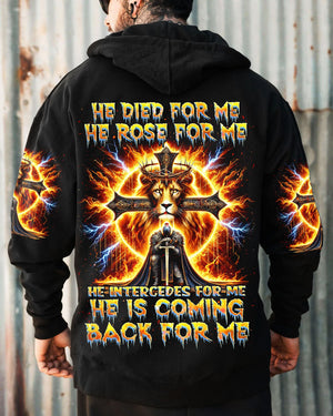 He Is Coming Back For Me Lion Warrior Men's All Over Print Shirt - Tlnz2412243