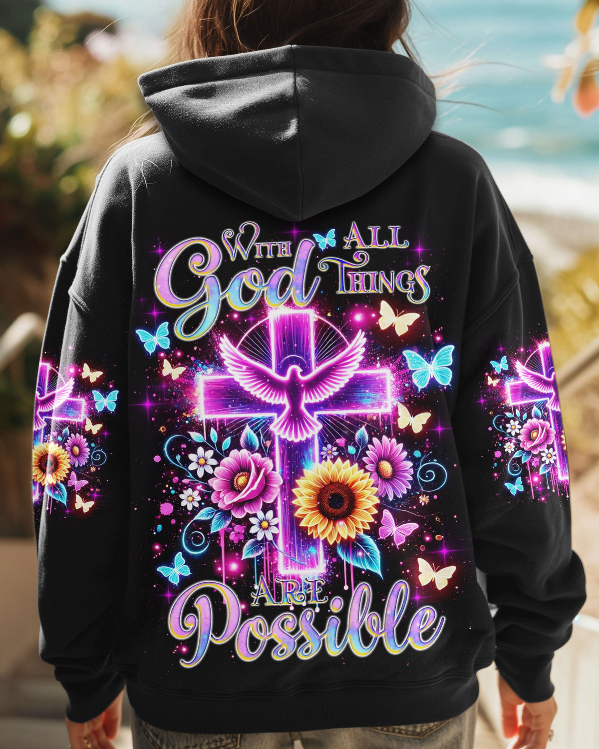 With God All Things Are Possible Women's All Over Print Shirt - Tlnz2409243