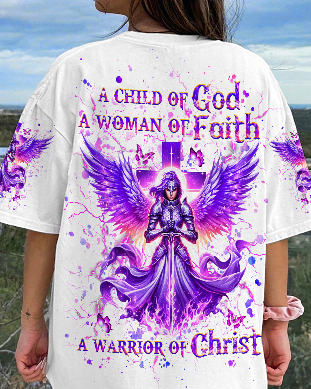 A Child Of God A Woman Of Faith Women's All Over Print Shirt - Yhhg2106244