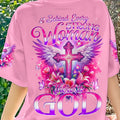 Behind Every Strong Woman There Is God Women's All Over Print Shirt - Tyqy1106241
