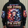 No Matter The Storm Lion Men's All Over Print Shirt - Tlnz2210244