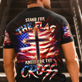 Stand For The Flag Kneel For The Cross Men's All Over Print Shirt - Tlno2407233
