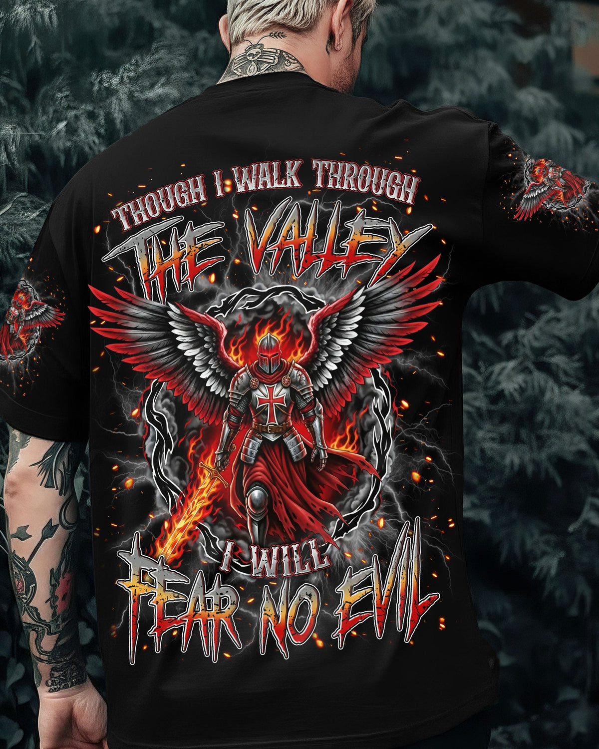 I Will Fear No Evil Warrior Men's All Over Print Shirt - Yhln1211252
