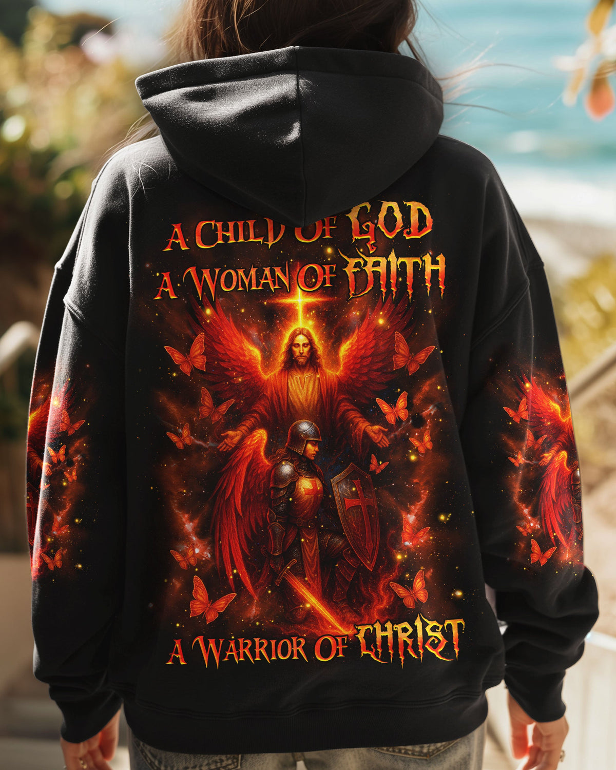 A Child Of God A Woman Of Faith Warrior Women's All Over Print Shirt  - Tlnz2507253
