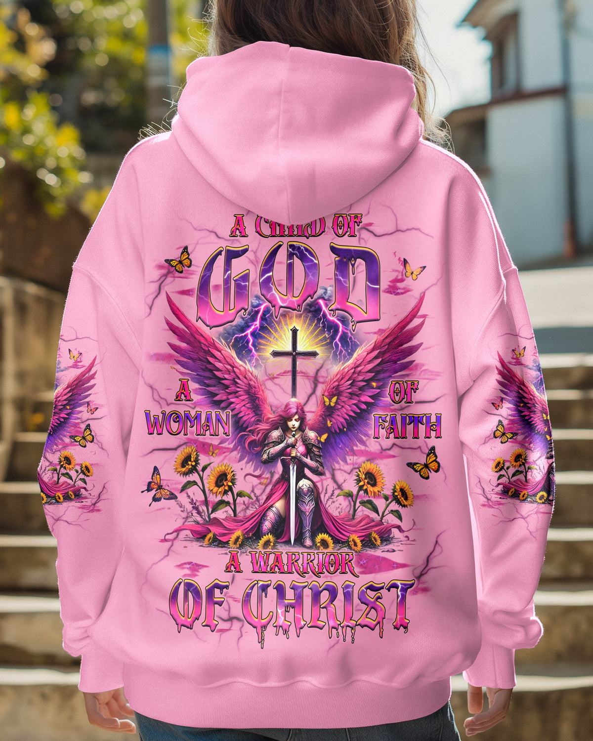 A Child Of God A Woman Of Faith Women's All Over Print Shirt - Yhhg2412243