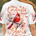 When Cardinals Appear Angels Are Near Women's All Over Print Shirt - Yhhg2907242