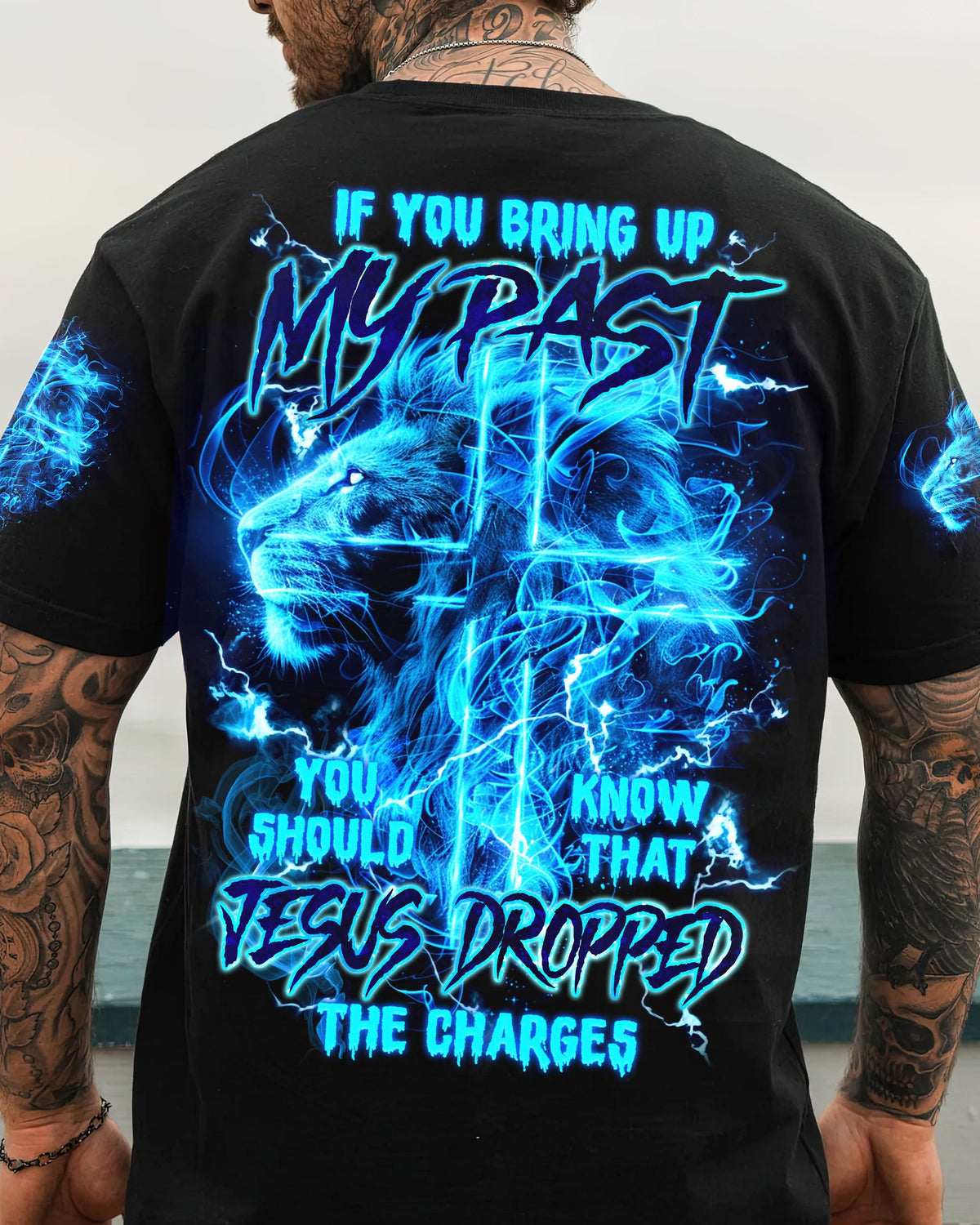 Jesus Dropped The Charges Lion Men's All Over Print Shirt - Tlnz0405242