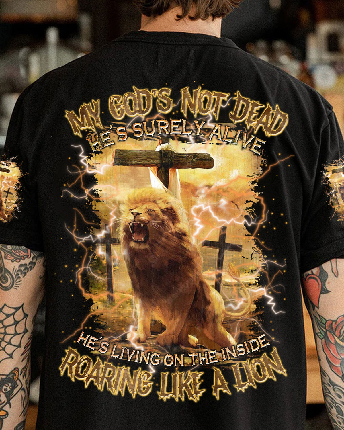 My God's Not Dead Men's All Over Print Shirt - Tlnz1605244